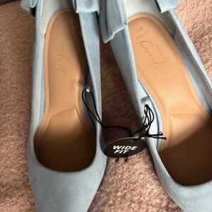 New Look Soft Blue Wide Fit Heels
